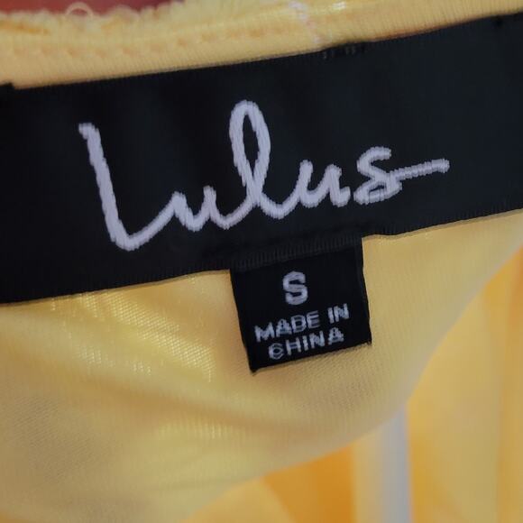 Lulu's Yellow Lace Bodycon Dress - Picture 5 of 7